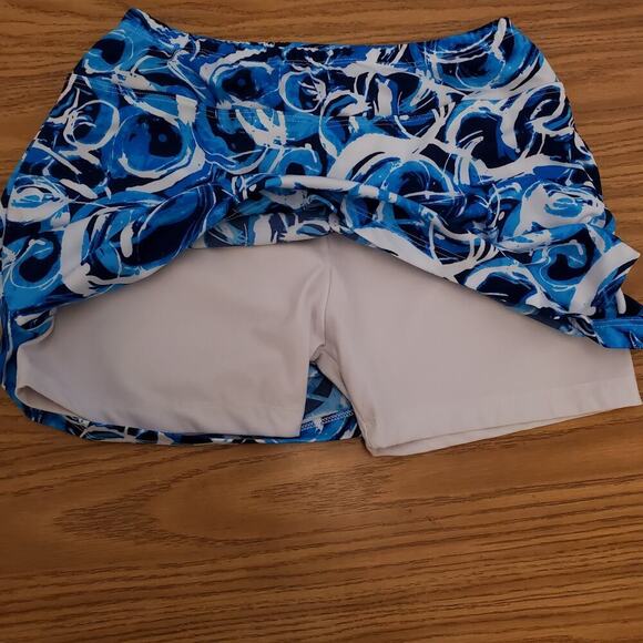 B Skinz Golf Womens M Blue White Skort Athletic - Picture 7 of 11